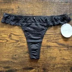 レディースショーツ　Tバック　かわいい女性下着 ココランジェ　ブラック　黒　M