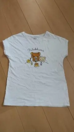 150サイズ 女の子向け リラックマ 半袖 Tシャツ ユニクロ 夏物 白