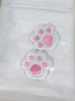 肉球 ワッペン シールワッペン 刺繍ワッペン