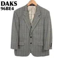 DAKS テーラードジャケット 96BE4 グレー×青×緑×黄 チェック