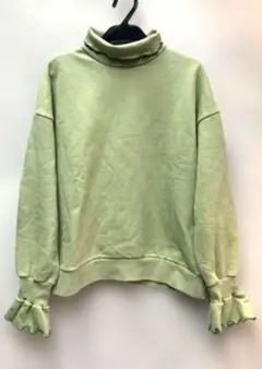 POPPY あさぎーにょ ラッフルボリュームカーディガン グリーン ボレロ