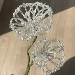 枯れない花 ビーズフラワー ブーケ 北欧 造花 プレゼント クリスタル