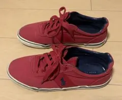 POLO RALPH LAUREN スニーカー 赤 26cm相当