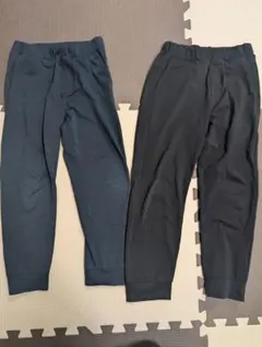 ユニクロ　UNIQLO　130cm　アクティブジョガーパンツ　黒色　紺色
