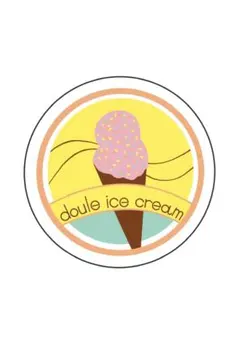 オリジナルステッカー doule ice cream