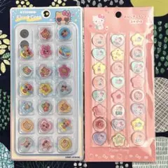 【正規品】サンリオ キティ 日焼けキティ おはじきシール おはじきふうシール