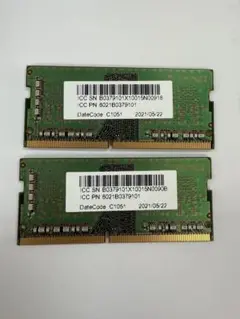 SAMSUNG DDR4-3200AA 4GB 2枚セット