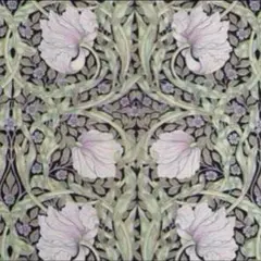 V&Aモリスコレクション　pinpernel パープル　生地　ハギレ