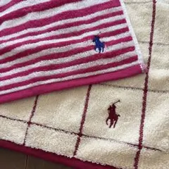 未使用　RALPH LAUREN タオルハンカチ2枚　ラルフローレン　ミニタオル