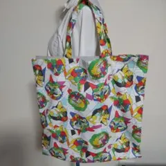 トートバッグ　エコバッグ　ハンドメイド　ネコ