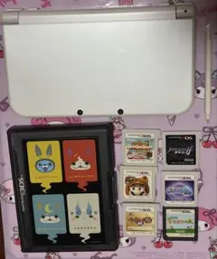 new ニンテンドー3DS LL ホワイト ゲームソフト・ACアダプター付き