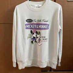 ディズニー　ミッキーミニー　スウェット　M
