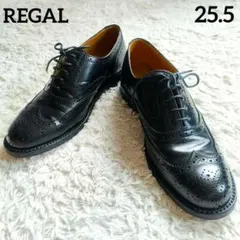 REGAL ウイングチップ ビジネスシューズ ブラック 25.5のサムネイル