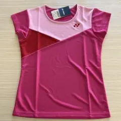 （新品）YONEX テニスウエア ゲームシャツ ルージュピンク Mサイズのサムネイル