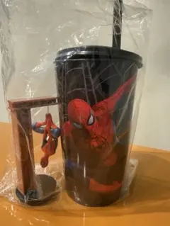 品薄 映画 スパイダーマン フドリンクカップ2個 フィギュア3種セット