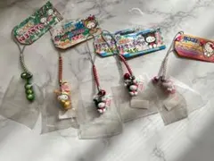 【未開封】ご当地 キティ 根付け 東北 山形 宮城 三陸 5個セット