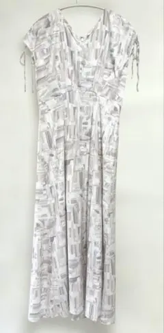 美品☆JILL STUART プリーツワンピース ロング 花柄 シアー フレア