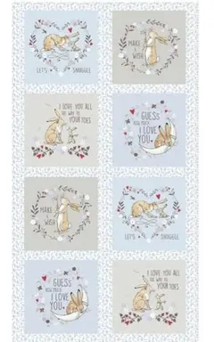 輸入生地　USAコットン(GUESS HOW MUCH I LOVE YOU)