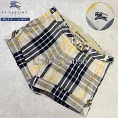 希少✨バーバリーブルーレーベル ショートパンツ ノバチェック y2k ベージュ