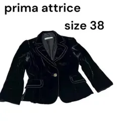 【美品】プリマアトリーチェ ベルベットジャケット 黒 38