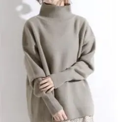 IENA LA BOUCLEカシミヤスーパーファインメリノハイネックプルオーバー