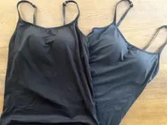 ユニクロ　エアリズム　ヒートテック　キャミソール ブラック　2枚セット