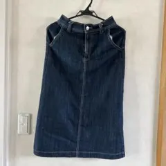 WEGO ダークデニム タイトスカート フリー