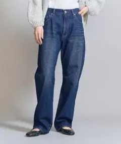 BEAUTY&YOUTH 5ポケット ストレートデニムパンツ ―ウォッシャブル