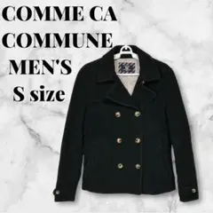 COMME CA COMMUNE メンズ Sサイズ ブラック　ピーコート