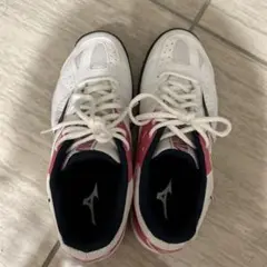 Mizuno テニスシューズ 24.0cm ホワイト/ピンク