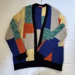 モヘアカーディガン