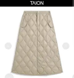 TAION タイオン　ミリタリー ダウンスカート　ソフトシェル　ベージュ