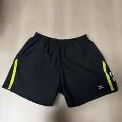 MIZUNO 陸上用ハーフパンツ ブラック×イエロー
