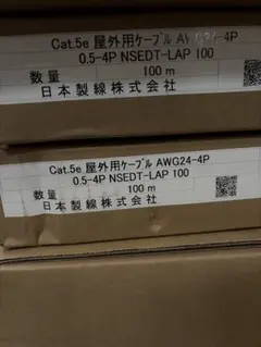 【送料無料】NSEDT-LAP 屋外用ケーブル　CAT5e100m 2箱セット