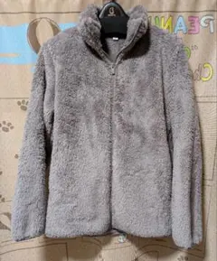 ユニクロ☆ファーリーフリース☆ジップアップジャケット☆ブラウンL