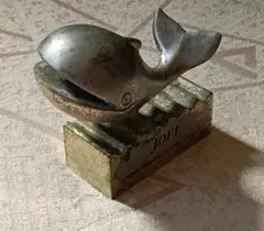 Joofi クジラの形状の金属製メモはさみ