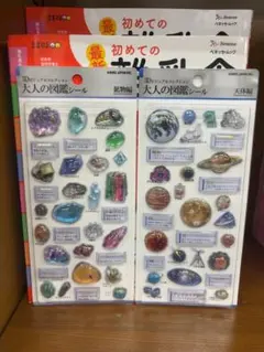 大人の図鑑シール 3Dシール 天体編 鉱物編 ボンボンドロップシール
