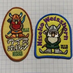 【昭和レトロ・平成レトロ・当時物】　ニセコ　ワイスホルン　ワッペン