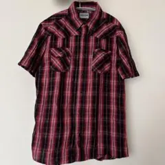 チェック柄 半袖シャツ