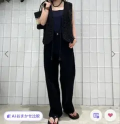 B.C STOCK DU JOUR MAI.M. LINEAR JEAN36黒のサムネイル