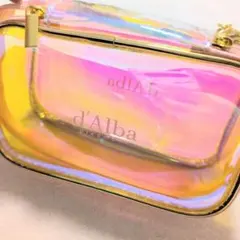 ダルバ　ホログラムピンククリアポーチ