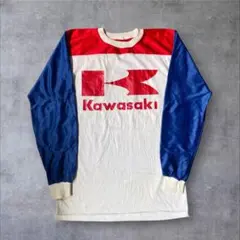 70’s USA製 KAWASAKI レーシング モトクロス　ロングtシャツのサムネイル