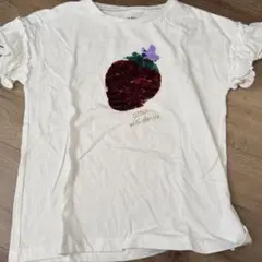 GLOBAL WORK いちごスパンコール Tシャツ 140cmのサムネイル