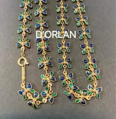 D’ORLAN ドーラン マルチカラー 蝶々 バタフライ ブローチ ヴィンテージ ドーラン D'ORLAN ブローチ （シルバー） - ファッション通販