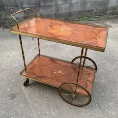イタリア ヴィンテージ キッチンワゴン 象嵌細工 イタリア ヴィンテージ キッチンワゴン 象嵌細工 - メルカリ
