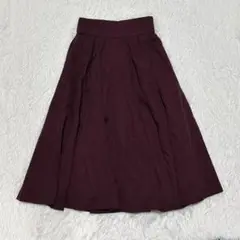 フレアスカート ミモレ丈 Aライン 裏地付き ポケットあり きれいめカジュアル