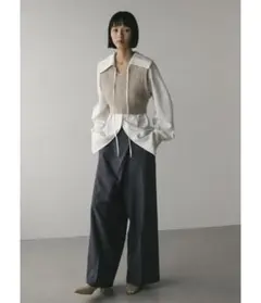 stylemixer ビッグカラーベストレイヤードシャツ