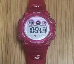 SKMEI ピンク 腕時計 アラーム機能付き