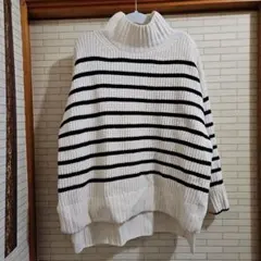 chocol raffine robe　チャコールラフィーネストライプ　ニット