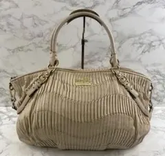 COACH コーチ マディソンギャザー 本革 レザー 2wayハンドバッグ